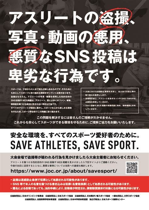 スポーツにおける盗撮・性的画像による被害